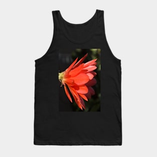 Red Zygo Flower in Profile Tank Top
